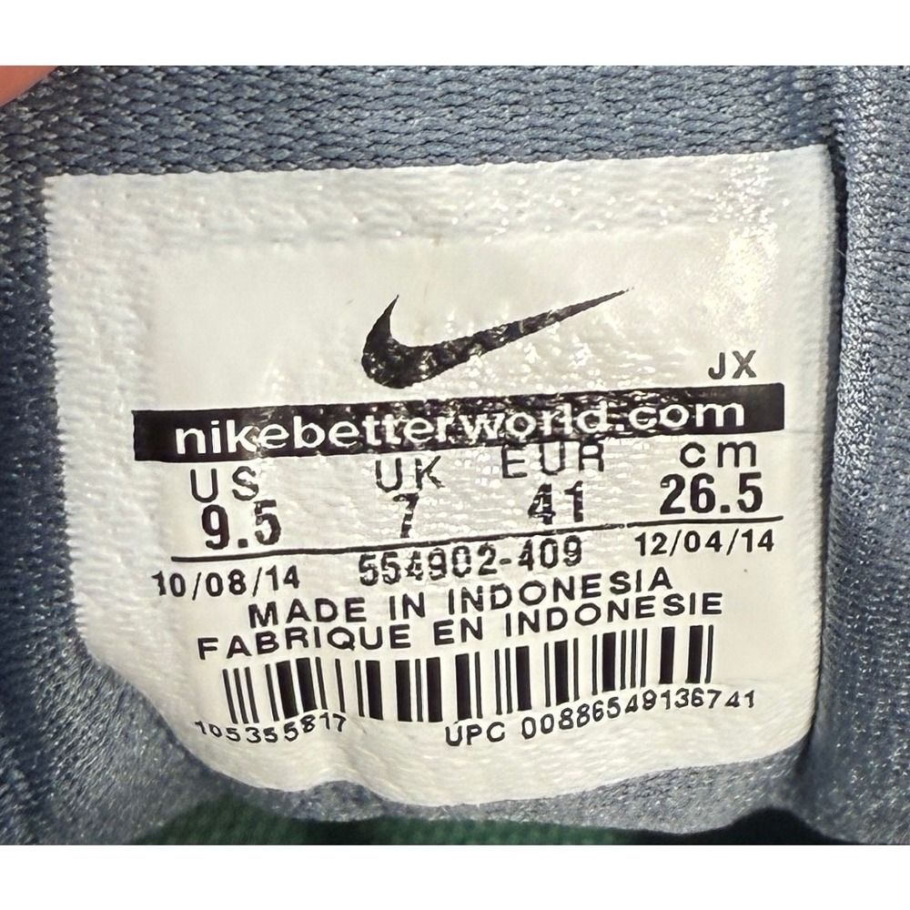 Nike Revolution 2 Running Shoes Womens‎ 9.5 Gray Pink Green 554902-409 - Picture 6 of 8